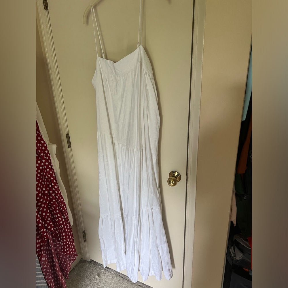 NWT Abercrombie & Fitch white maxi dress XL Tall